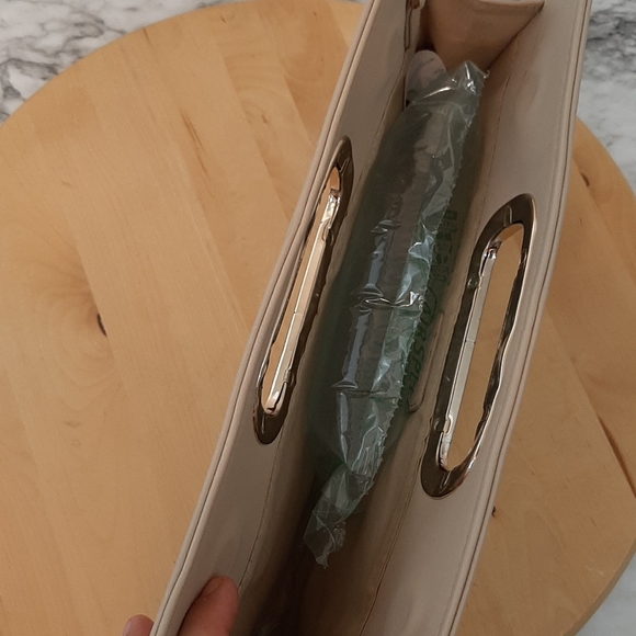 Call it spring beige rectangular hand clut… - Picture 9 of 16